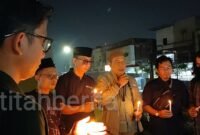 Nyalakan Doa untuk 5 Pewarta yang Hilang di Selat Sunda, Ade Erlanda Apresiasi Aksi Solidaritas Jurnalis Jambi