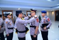 Kapolda Jambi Pimpin Serah Terima Jabatan Kabid Propam, Kabid Keu dan Tiga Kapolres