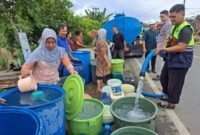 Tanggap Darurat Kekeringan, 1,345 Juta Liter Air Bersih Disalurkan ke Warga Kota Jambi